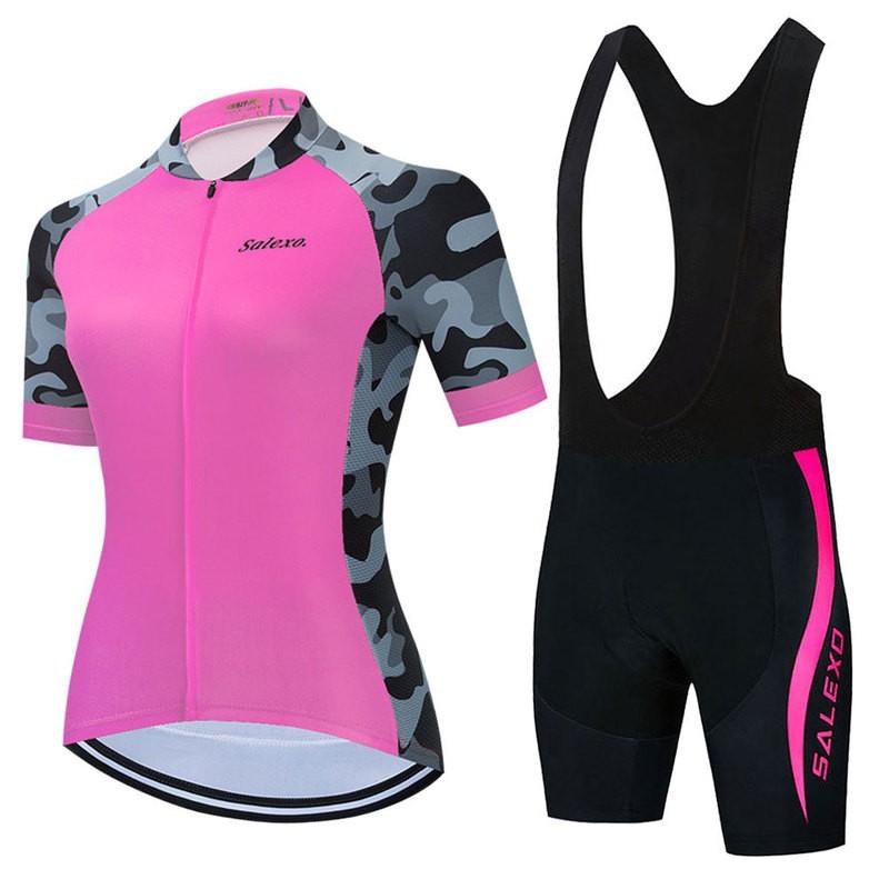 Womens Cycling Jersey Short Sleeve Breathable Quick Dry Bike Shirt Road Mountain Biking