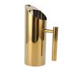 Spill Proof Spout Metal Beverage Pitcher 1 Liter Capacity 1L Metal Pitcher  For Bar