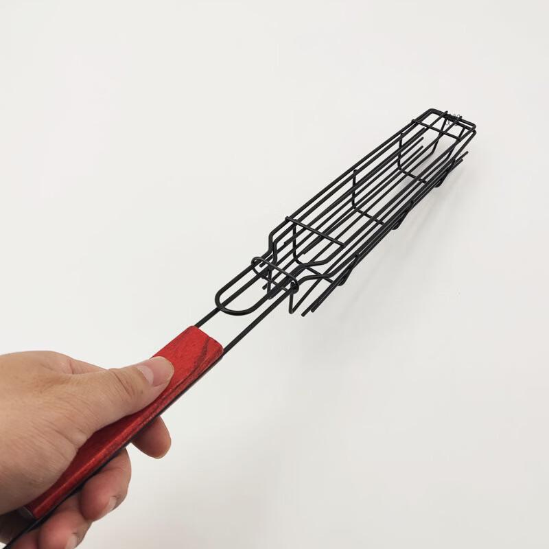 ZISIZ Корзина для гриля с деревянной ручкой (2-Pack)