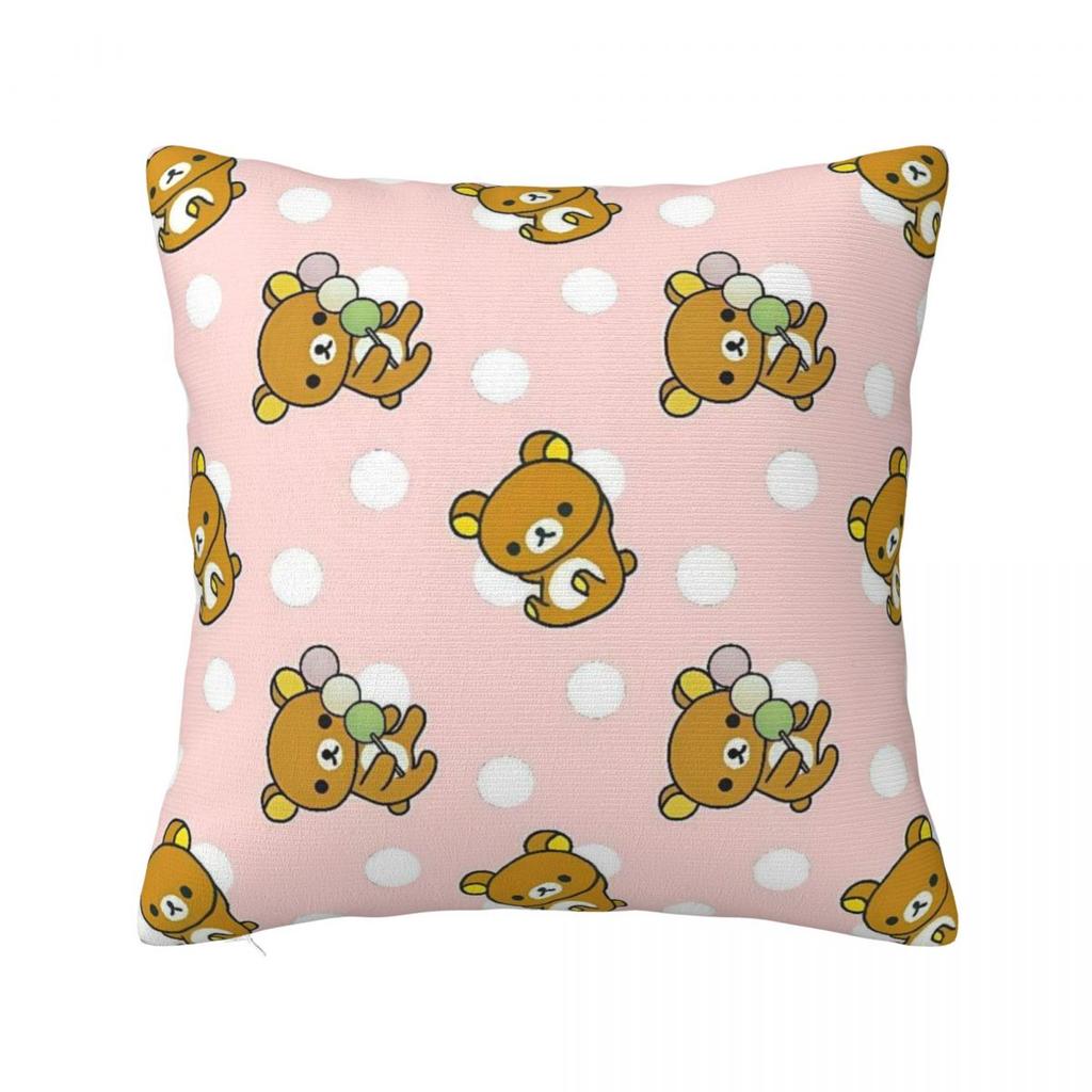 Rilakkumas Cartoon (2) Pillow Cover Fashion Pillow Case For Sofa Home Decoration Cushion Cover Square Design Pillowcases Gift