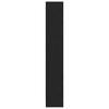 Bookshelf 4 Shelf Black Oak Effect 80 x 24 x 143 cm