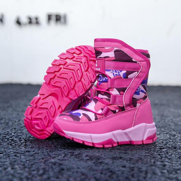 Winter Kids Snow Boots Children Outdoor Shoes Girls Boys Winter Warm Boots Waterproof Size