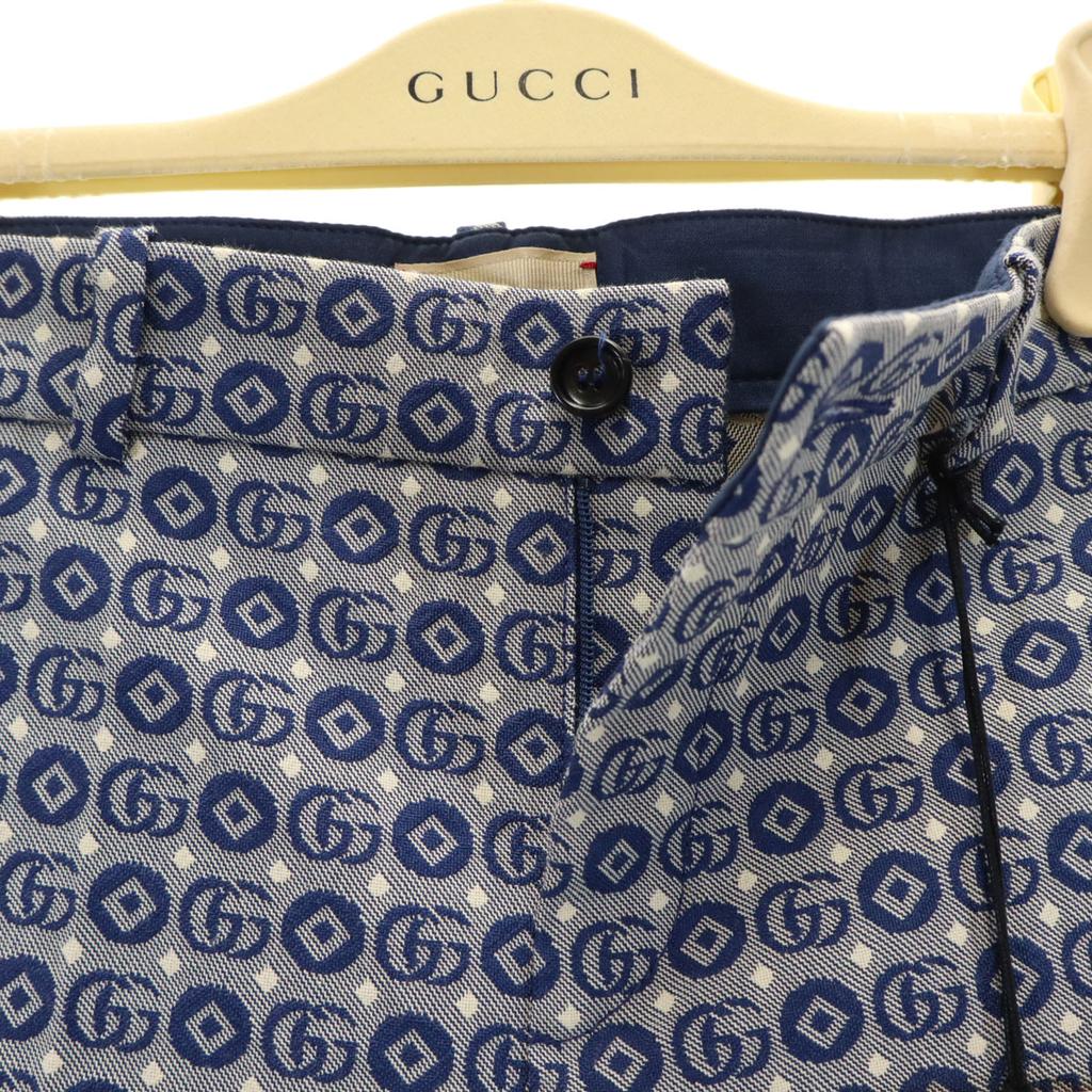 Gucci Сделано в Италии Полный логотип Длинные брюки 8 Темно-синий С вешалкой Детские Б/У