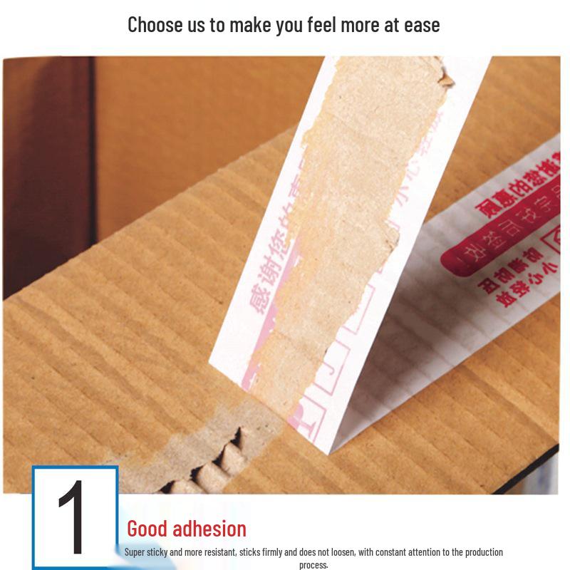 Transparent 45mm Warning Tape for E-commerce Logistics Packaging