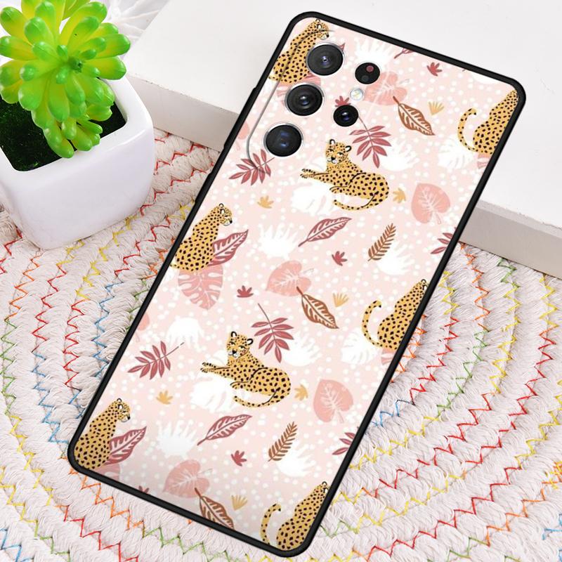 Милый чехол для телефона с гепардом для Samsung Galaxy note 10 pro S26 Ultra S23 S24 FE S25 S21 S22 PLUS противоударный Чехол