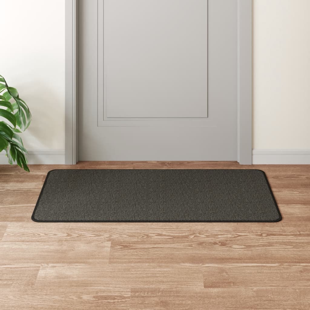Sisal Look Hall Runner Rug Anthracite 50 x 100 cm