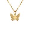 Personalized Butterfly Pendant Necklace With Creative, Alloy Metal Collarbone Chain For Women