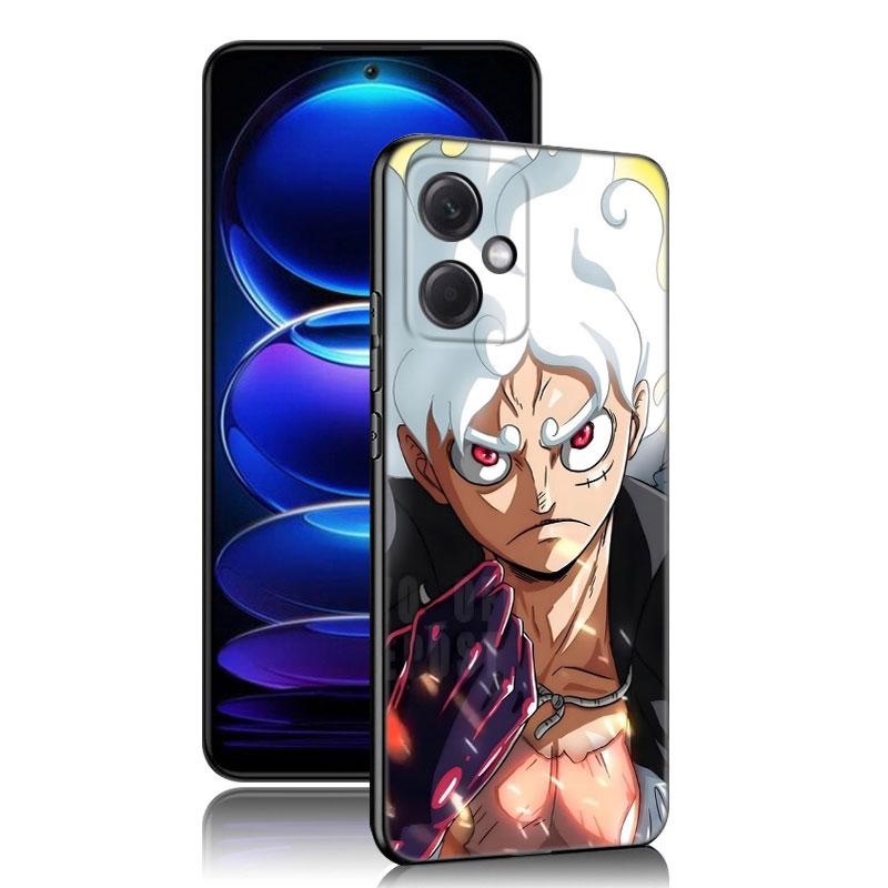 Luffy's Gear 5 аниме черный силиконовый чехол для телефона Xiaomi Redmi Note 10 11 11S 12 13 4G 8 9 11T Pro 5G Plus 8T 9S 10S 12S