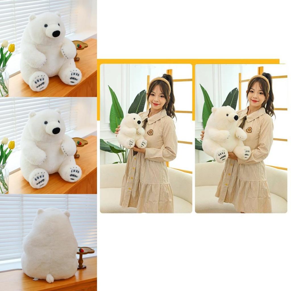 Adorable Plush Polar Bear Stuffed Animal Soft Toy Ideal Gift For Kids Birthday