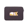 Intzone Dog Character Laptop Pouch INTC-340X, Corgi Charcoal Black