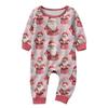 Matching Family Christmas Print Flannel Homewear Set Long-Sleeve Top And Pants