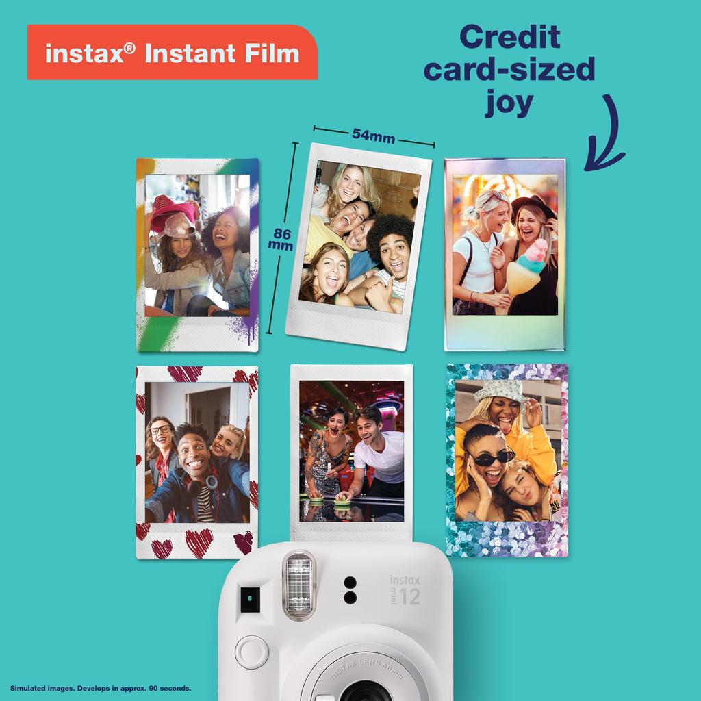 Fujifilm Instax Mini 12 Instant Camera Clay White -