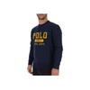 Polo Ralph Lauren Ss23 Логотип Буквы Цифры Печать Круглый вырез Длинный рукав Толстовка Мужская толстовка Темно-синий 710766798-001