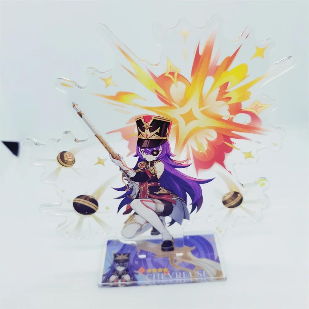 Игра Genshin Impact Новая фигурка-подставка Акриловая Иллюзия Шэврёз Навия Сяо Модель для косплея Пластина Декор для стола Подарок другу фанату