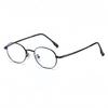 Small frame gold wire glasses female literary fairy wind anti-blue light glasses oval plain makeup versatile frame ultra-light flat mirror
