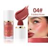 Julystar Liquid Blush Makeup with Cushion Applicator Matte & Dewy Face Blush Cream Long Lasting Lightweight Blusher Natural Looking Cheeks Tint Makeup