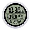 Punch-Free Self-Adhesive LCD Wall Clock: High-Definition Digital Display for Bathroom & Kitchen