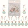 10-Pack Metal Sewing Supplies Organizer Enamel Numbered Embroidery Markers Crocheting Crochet and Knitting Tags Sewing Storage