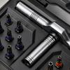 T-Handle Ratcheting Screwdriver with Magnetic Bit Retention for Routine Equipment Fastening and Screw Removal Tasks