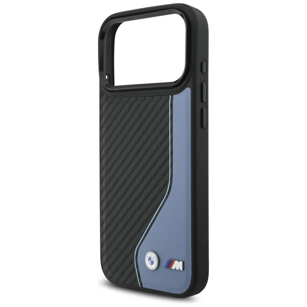 BMW M Carbon Logo MagSafe Case for iPhone 17 Pro Max Blue