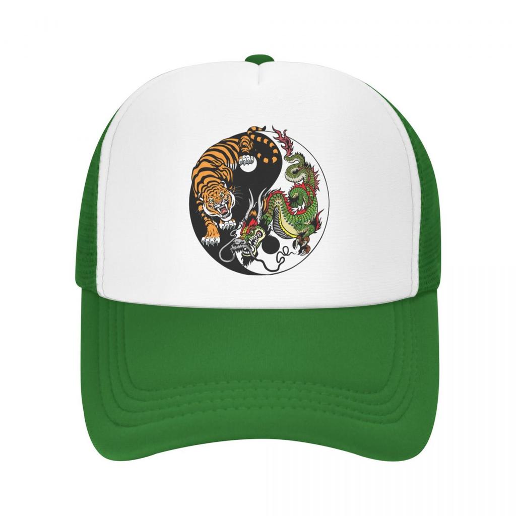 Бейсбольная кепка с символом панк-дракона и тигра, WoUnisex, унисекс, дышащая шляпа дальнобойщика, спортивные шляпы Snapback, летние кепки