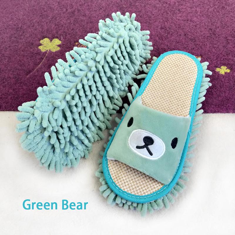 Унисекс, тапочки из микрофибры для чистки пола, тапочки для ленивой швабры с мультяшной собакой