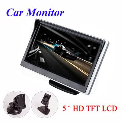 5-дюймовый автомобильный монитор TFT LCD HD цифровой 16:9 800*480 Экран 2 Видеовхода Цветной