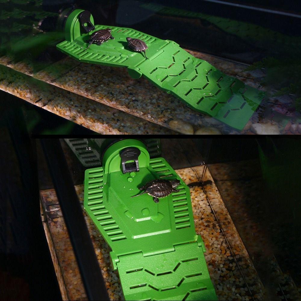 Folding Turtle Basking Ramp PVC Turtle Basking Platform Turtle Resting Terrace  For Turtles Frogs