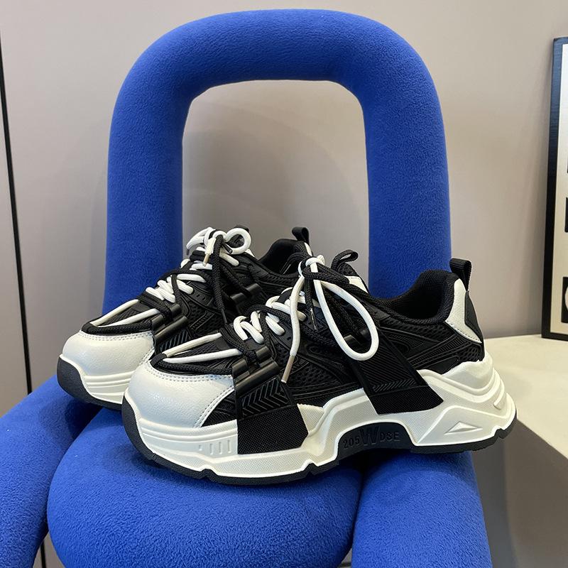 Весенняя женская обувь для папы, новая дышащая женская обувь на толстой подошве, универсальная студенческая повседневная спортивная обувь, модная обувь