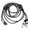 2 RCA на 2 XLR кабель Male гибкий ПВХ для подключения аудиоустройства домашнего кинотеатра 3 метра