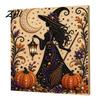 Ghost Pumpkin Art Craft Halloween Faux Pearl Kit, 3D Painting DIY Spooky Stress Relief Crafting Hobby Cute Set for Adults, Autumn Home Wall Decor Bead