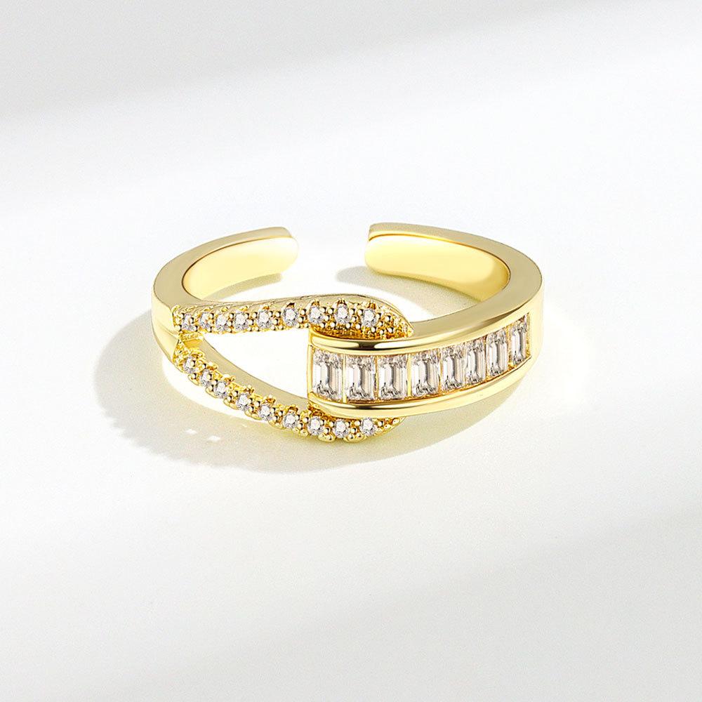Fashionable Minimalist Zircon Index Finger Ring For Women Stylish And Elegant Personalized Jewelry Accessory