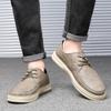 Мужская кожаная повседневная обувь, мужская брендовая удобная обувь на плоской подошве, мужские модные кроссовки, обувь для вождения, оксфорды на шнуровке, мягкая обувь для отдыха на открытом воздухе