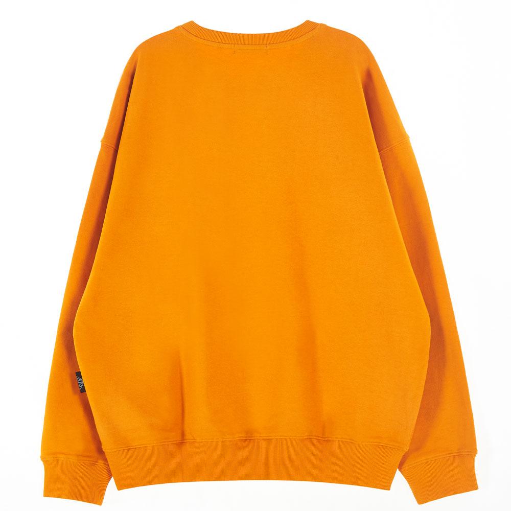 ASTRAL PROJECTION Oversized Drop Shoulder Triple Jy Rabbit Sweatshirt_Orange