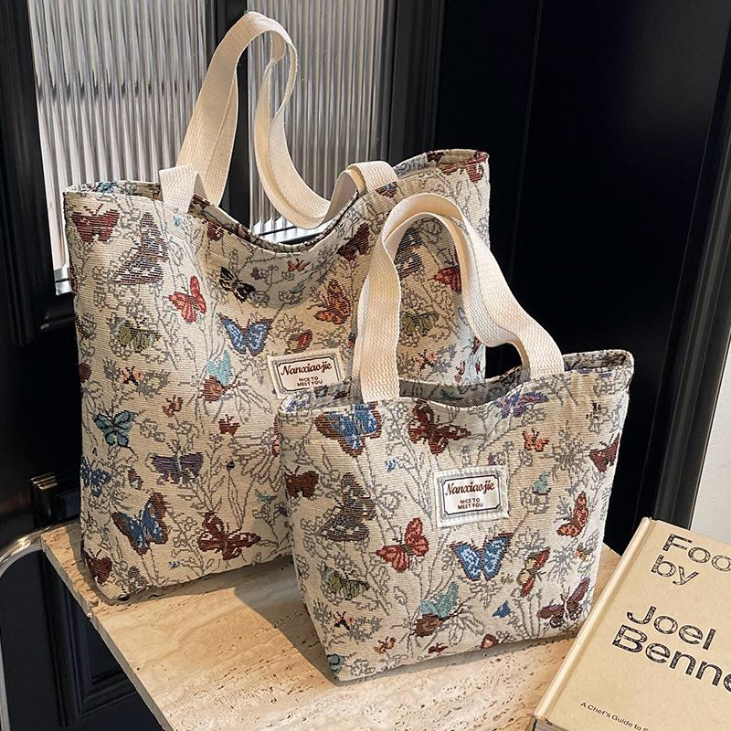 Большая вместительная сумка-бабочка из холста, сумка для дальних поездок, женская модная сумка через плечо для мамочек