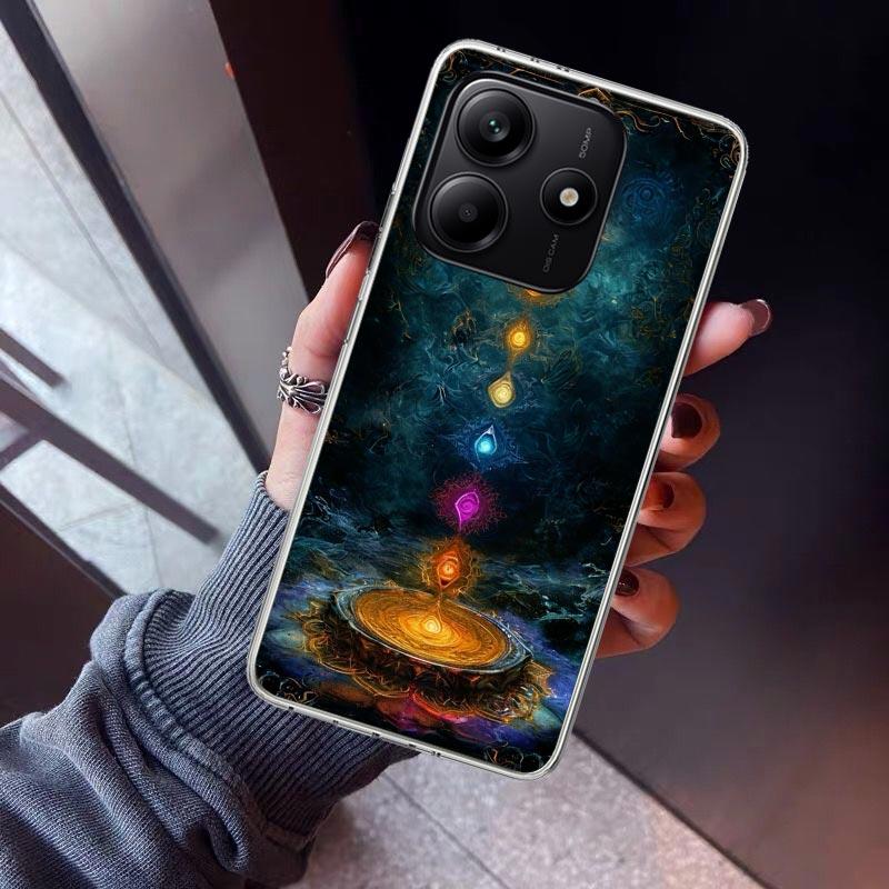 Yoga Chakra Spiritual Energy Universe Phone Case For Xiaomi Redmi Note 15 14 14S 13 12S 12 Pro Plus 11S 11 10S 10 4G Cover 11E 1