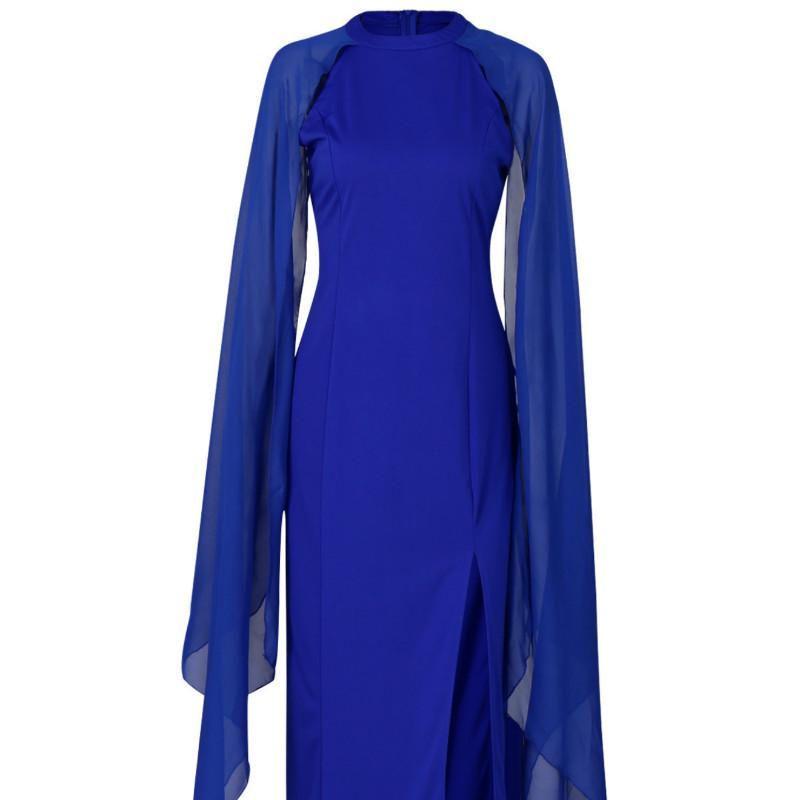 Womens Size Plus Chiffon Mosaic Dress Long Dress Atmosphere Dress Fan Female
