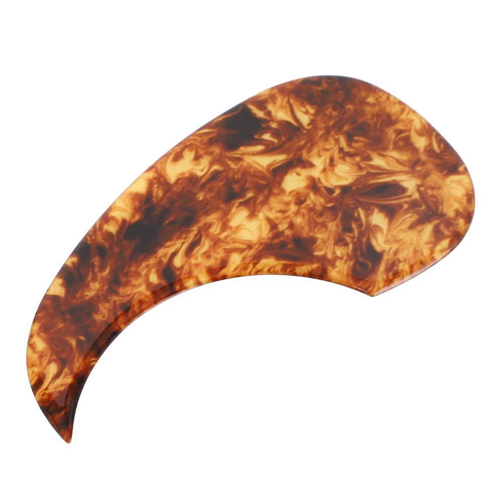 Amber Color Acoustic Guitar Cover Celluloid Material Folk Scratch Plate For Acoustic Guitar