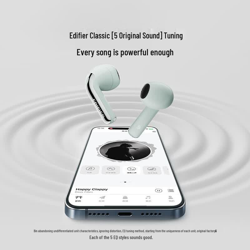 Edifier Lolli ANC Полувнутриканальные Bluetooth-наушники с шумоподавлением и функцией перевода