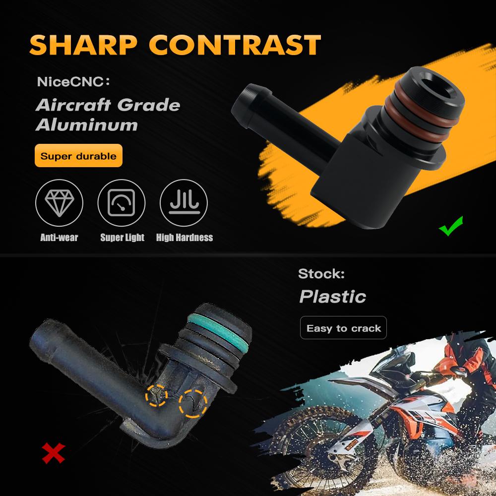 Для KTM 690 Enduro R 2008-2021 Угловой соединитель топливной магистрали Топливный штуцер для 790 /890 Adventure /R 690 SMC/ 690 SMC R Husqvarna 701