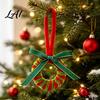 Indoor Xmas Window Decorations Handmade Pipe Finished Chenille Ornament Cleaner Christmas Stems Wreath Crafts Reusable Holiday Scene Decor