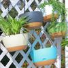 Modern Hanging Flowerpot Plastic Double Chain Hanging Basket Flower Pot