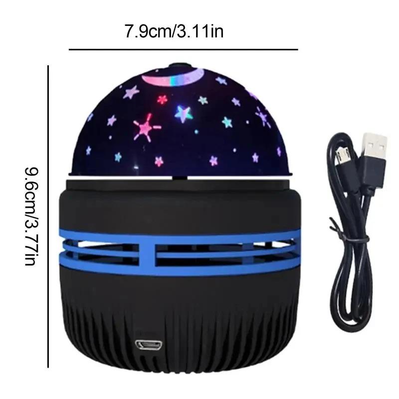 USB Aurora Star Projector with Water Ripple Effect-Dynamic Multi-Color Night Light for Bedroom , 50,000-Hour Geometric Design