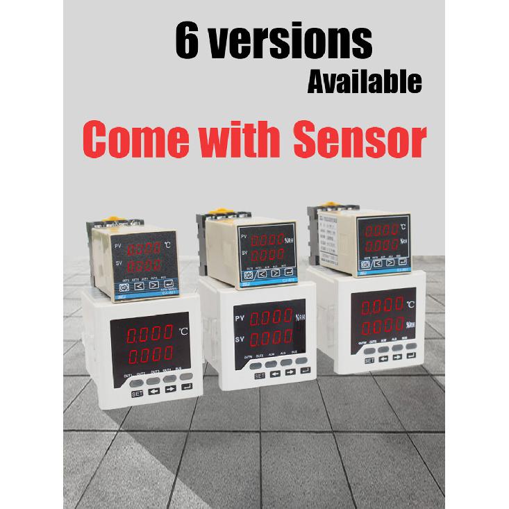 Digital temperature and humidity controller with sensor intelligent Din rail type panel type thermostat and Hygrometer Fuel Injectors 6