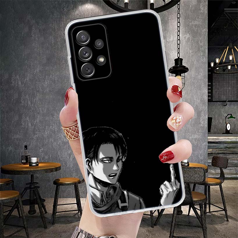 Чехол для телефона Titan Attack Levi для Samsung Galaxy A12 A22 A32 A52 A72 A02S A51 A50S A71 A70 A31 A20S Note 20 Ultra S10 A10S Galaxy