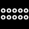 10Pcs Plastic Clothing Rack Size Dividers Round Hangers Closet Dividers Garment Tags Size Marking Ring