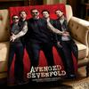 Музыка A-Avenged Sevenfold-d Бросок Толстое Уютное Фланелевое Одеяло, Многоцелевое Использование В Помещении На Улице Ежедневный Сон