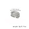 Exquisite Zircon Multi Layer Winding Rings for Women New Fashion Sparkling Opening Finger Ring Girls Party Daily Jewelry Gift