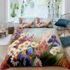 Oil Painting Flowers Digital Printing Polyester Bedding Sets Adult Bedclothes Quilt Art Duvet Cover Set Single King Queen Size