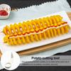 Spiral Vegetable Slicer Dual-Blade Manual Potato Carrot Twister with Ergonomic Handle Screw Peelers Kitchen And Dining Tools for Curly Fries &